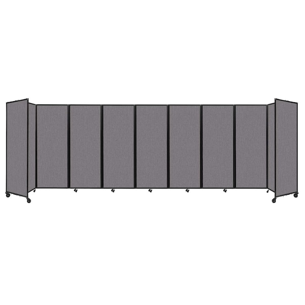 Room Divider 360 Folding Portable Partition 25' x 7'6" Slate Fabric